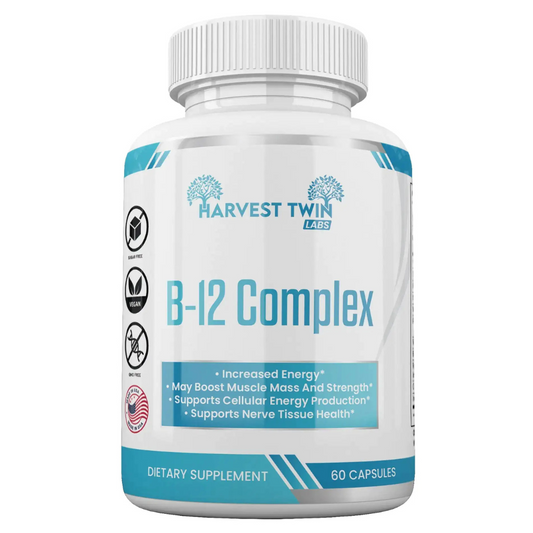 B-12 Complex Vitamin Supplement for Increased Energy & Vitality