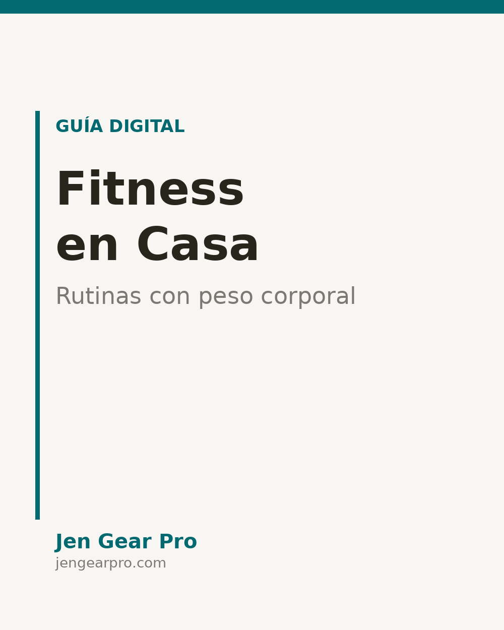 Guía de Fitness en Casa