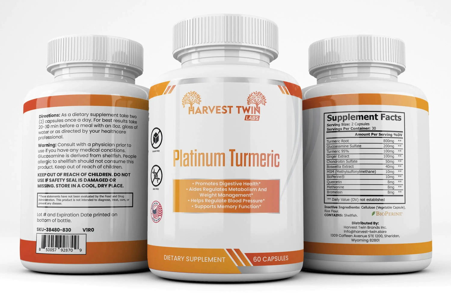 platinum turmeric supplement for joint and immune support bottle