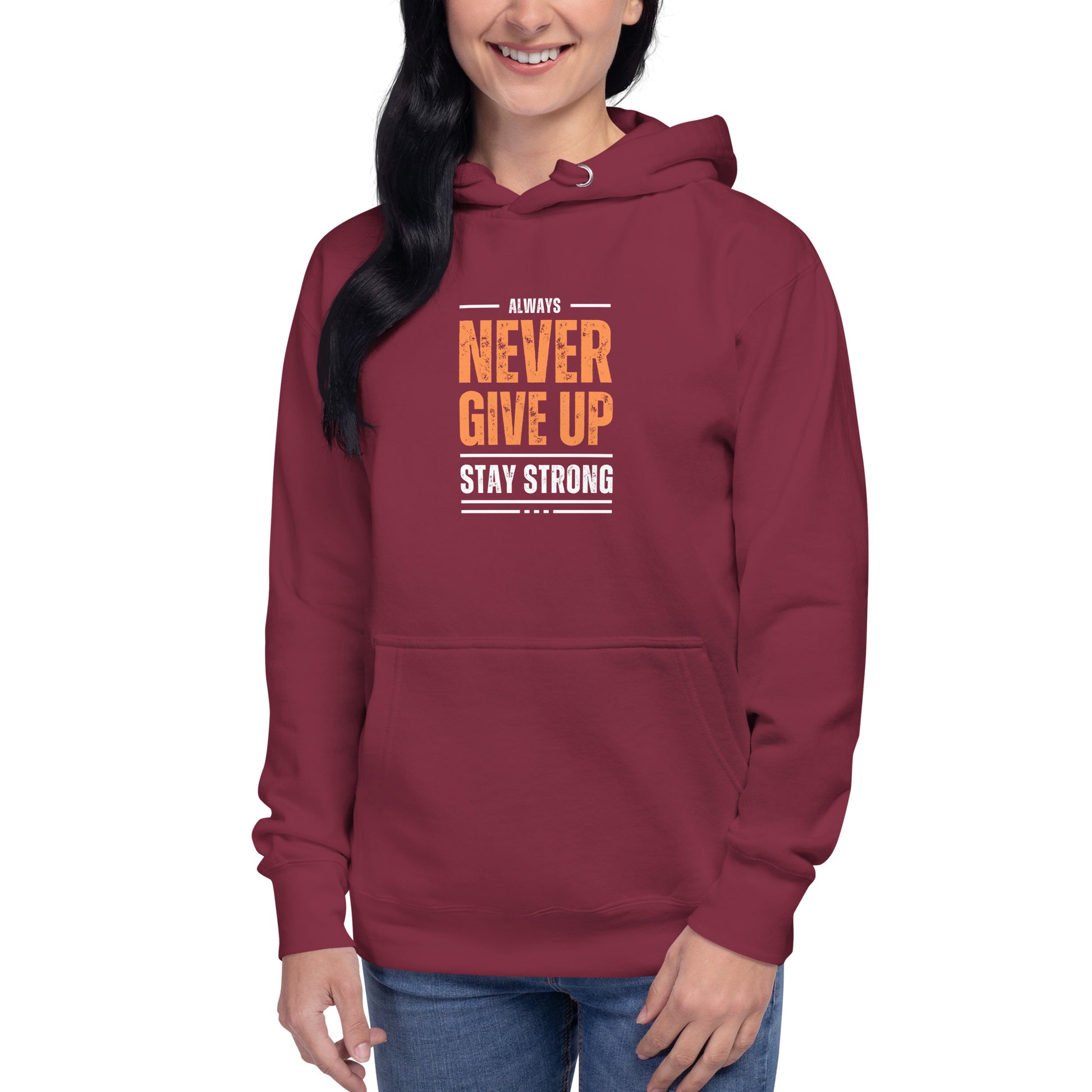 Unisex Hoodie front view, premium unisex hoodie from Jen Gear Pro